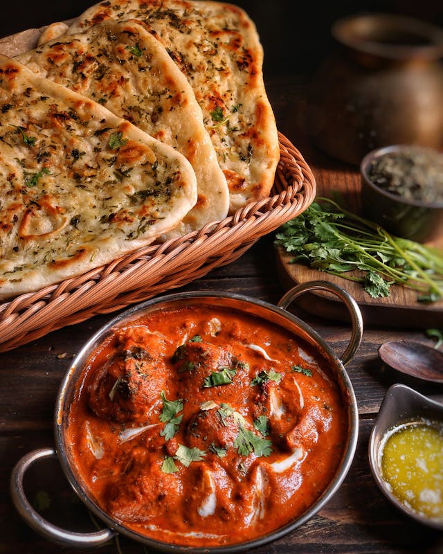 Butter Chicken Naan Roll